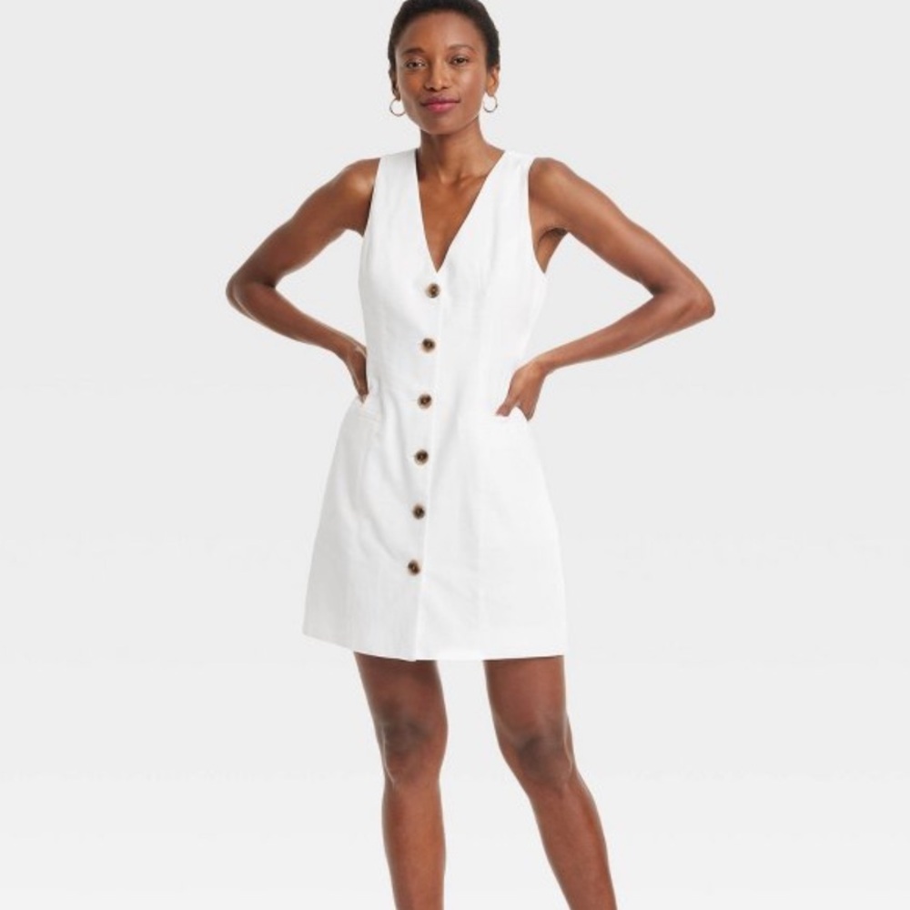 Target Women’s Mini Vest white dress